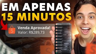 AFILIADO SHOPEE COMO FAZER A PRIMEIRA VENDA EM 15 MINUTOS PELO CELULAR Dinheiro online [upl. by Renard101]