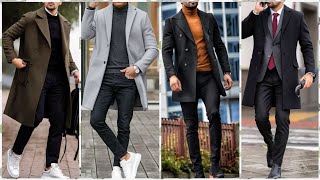 Best winter coat outfits for Mens  Style guide 2023 Mens fashion Streetwear outfits [upl. by Ainud]