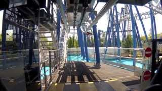 GARDALAND BLUE TORNADO ON BOARD CAMERA HD FRONT SEAT [upl. by Helli]