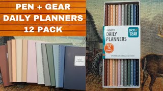 PEN  GEAR UNDATED DAILY PLANNERS 12 COUNT EVERYDAY CARRY EDC POCKET PLANNER [upl. by Azeret]