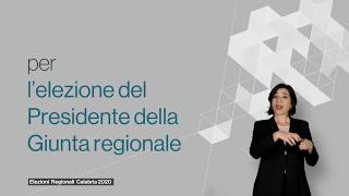 Elezioni Regionali Calabria  26 gennaio 2020  Come si vota [upl. by Maude777]