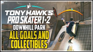 Tony Hawks Pro Skater 1  2 Downhill All Goals And Collectibles [upl. by Maddis]