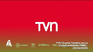 TVN  Fuerte Temblor en La Zona Central de Chile   21032023 [upl. by Keen8]