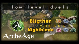 Archeage  OBT Low level  Blighter vs Nightblade [upl. by Fallon]