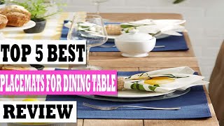 Best Placemats For Dining Table  Top 5 Best Placemats For Dining Table Review In 2023 [upl. by Gawlas]