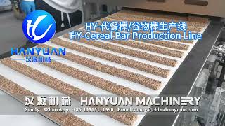 Full Automatic Granola Cereal Bar Protein Bar Energy Bar Production LineHANYUAN MACHINERYmachine [upl. by Neelav]