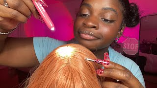 ASMR Rude Girl Checks Your Hair for Lice 🔎 plucking combing mouth sounds [upl. by Arema546]