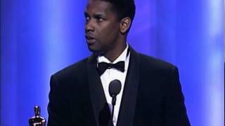 Denzel Washington Wins Best Supporting Actor  62nd Oscars 1990 [upl. by Mena]