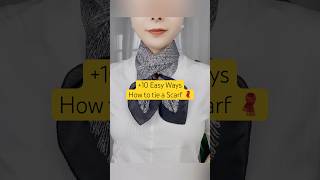 working women scarf ideas scarfstyles scarftie scarftutorial short [upl. by Salene]