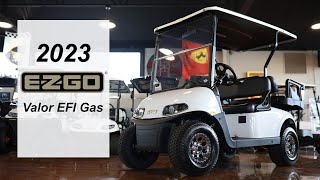 2023 EZGO Valor Gas Walkaround  Dean Team Golf Carts [upl. by Alfi767]