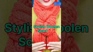 How to tie woolen scarf in wintershortsshortstylewaar [upl. by Eelyk87]