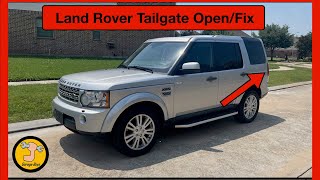 Landrover How to open and fix Tailgate on Land Rover LR3 LR4 Discovery [upl. by Reseda]