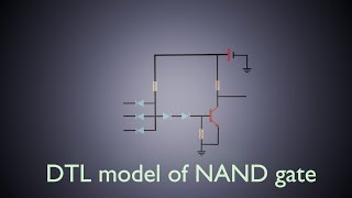 DTL model of NAND gate explained animation [upl. by Conchita]