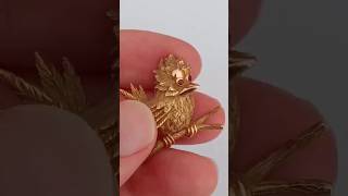 Bird Brooch 18k Gold  😲Vintage Animal 🕊️🐦 Gold Brooch  youtubeshorts shorts bengaluru kannada [upl. by Ardehs]