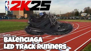 CREATE Legendary Balenciaga LED Track Runners in NBA 2K25 SHOE CREATOR [upl. by Elleunamme]