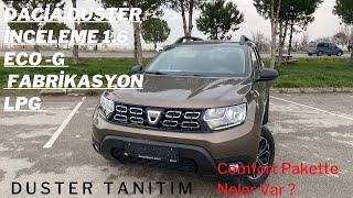 DACİA DUSTER16 115 BG ECO GCOMFORTFABRİKASYON LPG [upl. by Ocirrej]