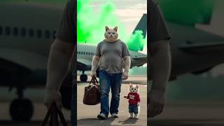 little cat romed in the plane catsoftiktok cat cute aiart ai poorcat catlover fyp [upl. by Naol]