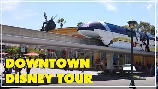 Downtown Disney Walkthrough Tour At Disneyland California [upl. by Alyda]