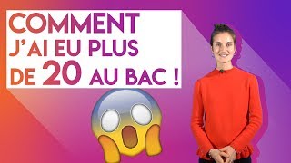 Comment jai eu plus de 20 de moyenne au bac  207220 [upl. by Templer]