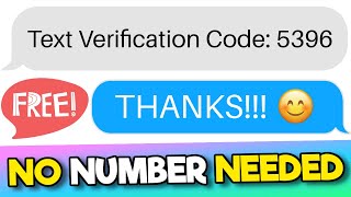 Free Phone Number for SMS Verification Texts  No Phone Number Required [upl. by Euqinwahs294]