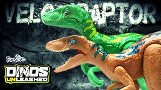 2022 Funville Dinos Unleashed Velociraptor Review Both variants [upl. by Cindy]