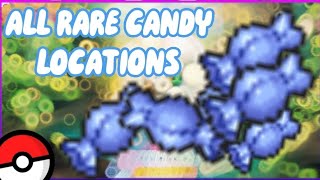 ALL RARE CANDY LOCATIONS IN POKÉMON BRICK BRONZE  link [upl. by Junius858]