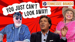 The Tucker Carlson amp Roseanne TRAIN WRECK Interview [upl. by Otto]