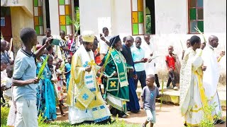 TWO BISHOPS CELEBRATE PALM SUNDAY IN KUMI [upl. by Bird]