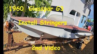 Fiber glassing in Coosa Board Stringer build on my 1960 Glasspar G3 [upl. by Vivianna]