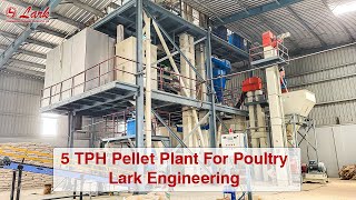 5 TPH Cattle amp Poultry Pellet Plant For Poultry  Lark Engineering [upl. by Ecniuq690]