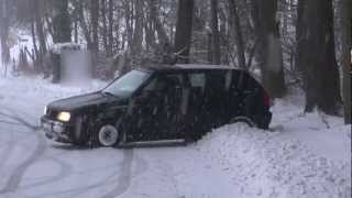 Drift FAIL frontwheeldrive in the snow [upl. by Gwendolin]