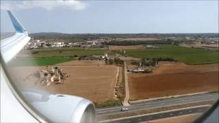 Eurowings A320 Take Off Hannover Airport and Landing at windy Palma de Mallorca [upl. by Benioff237]