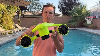 The BEST Underwater Sea Scooter by Asiwo  POOL TEST [upl. by Hsac]