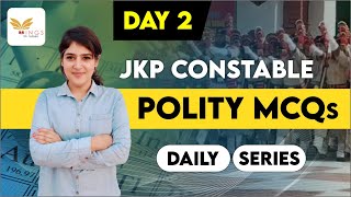 TOP MCQs Lec No2 of INDIAN POLITY for JKP CONSTABLE [upl. by Criswell]