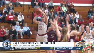 Edgerton girls extend win streak to 13 after beating Deerfield [upl. by Eichman117]