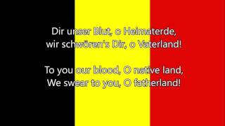 National Anthem of Belgium  La Brabançonne FR DE NL EN lyrics [upl. by Haerdna874]