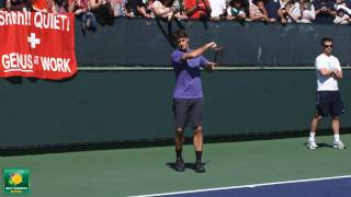 Roger Federer Slow Motion HD  Indian Wells Pt 01 [upl. by Ssidnac946]