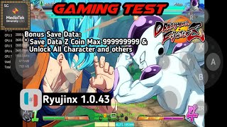 DRAGON BALL FighterZ  Save Data Z Coin Max amp Unlock All  Ryujinx  Mediatek Dimensity 1200 [upl. by Nanice]