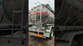 Oil tank trailer manufacturer and supplierstainless tank trailerlng trailersunloading bulk tanker [upl. by Ylek]