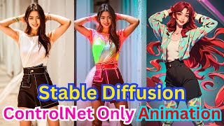 How To Use Stable Diffusion To Create Animation Only Using ControlNet [upl. by Ardnala]