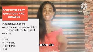 Post UTME Post UTME Past Questions Use of English [upl. by Florance824]