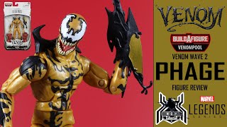 Marvel Legends Life Foundation PHAGE Symbiote Venom Wave 2 Venompool BAF Figure Review [upl. by Rafaelita309]