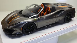 118 DinoModel Ferrari 488 Pista Spider Grigio Silverstone [upl. by Leveroni]