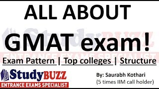 All about GMAT exam  Exam pattern  Top Colleges  Sectional structure [upl. by Navek]