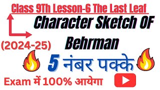 character sketch of behrman class 9Madhvi Academy 20 [upl. by Goran]