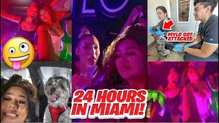 24 hours in Miami Florida😝 mylo got ATTACKED [upl. by Yam]