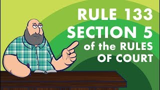 EVIDENCE Rule 133 Section 5 of the Rules of Court [upl. by Ddene]