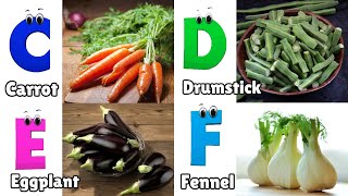 Vegetables ABC Song  Learn English Alphabet Letters  Phonics for Kids [upl. by Bayer]