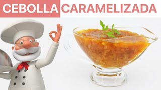 🧅 CEBOLLA CARAMELIZADA para HAMBURGUESAS 🍔 Como Hacer la Receta Fácil [upl. by Ayikaz417]