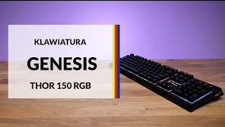 Klawiatura gamingowa Genesis Thor 150 RGB – dane techniczne – RTV EURO AGD [upl. by Nagam889]